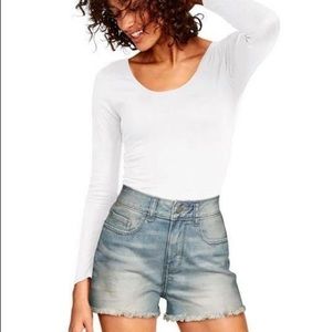 Victoria’s Secret PINK high-waisted denim shorts